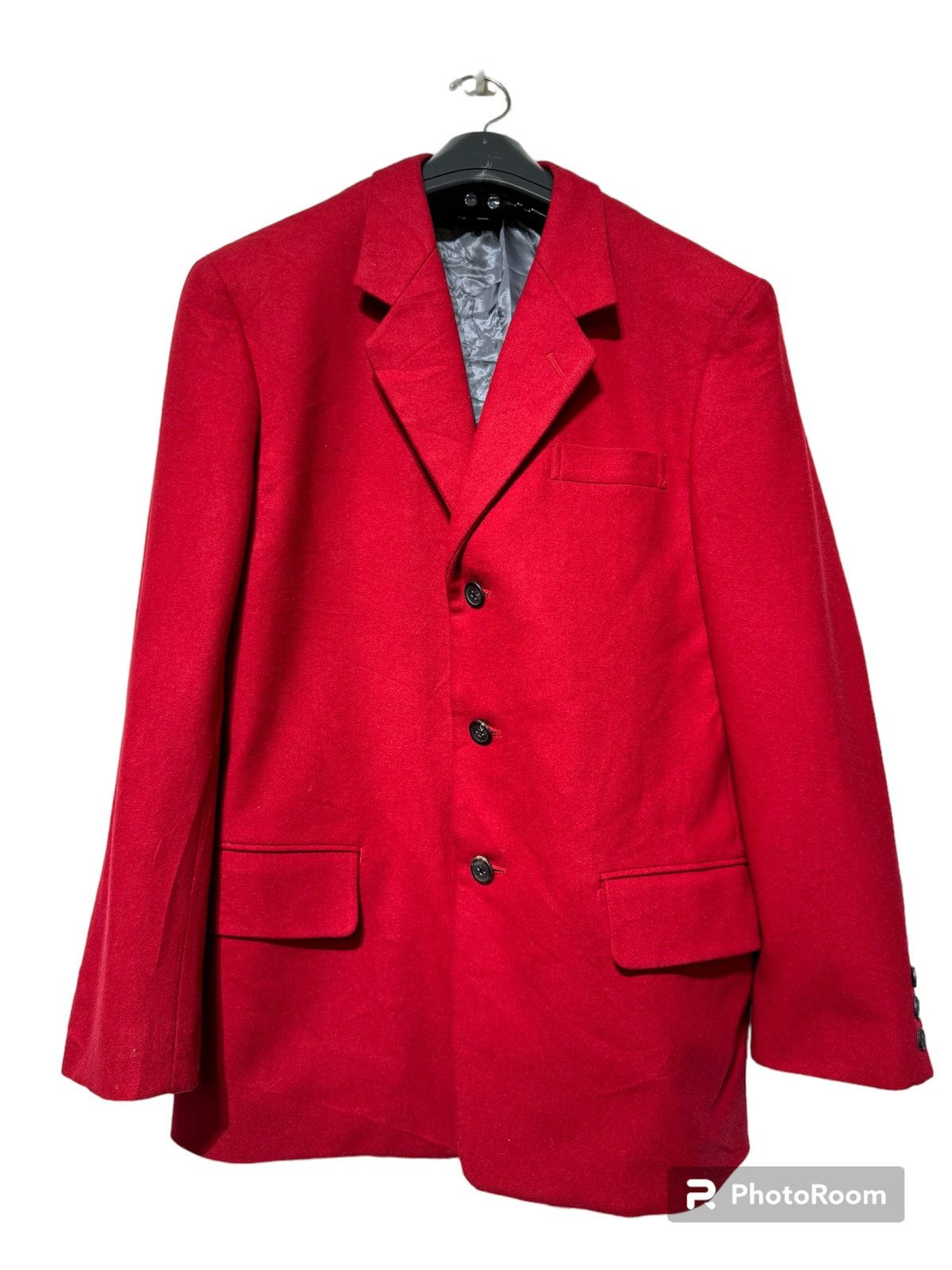 Vintage Yohji Yamamoto Red Laine Wool Jacket Y's Collection