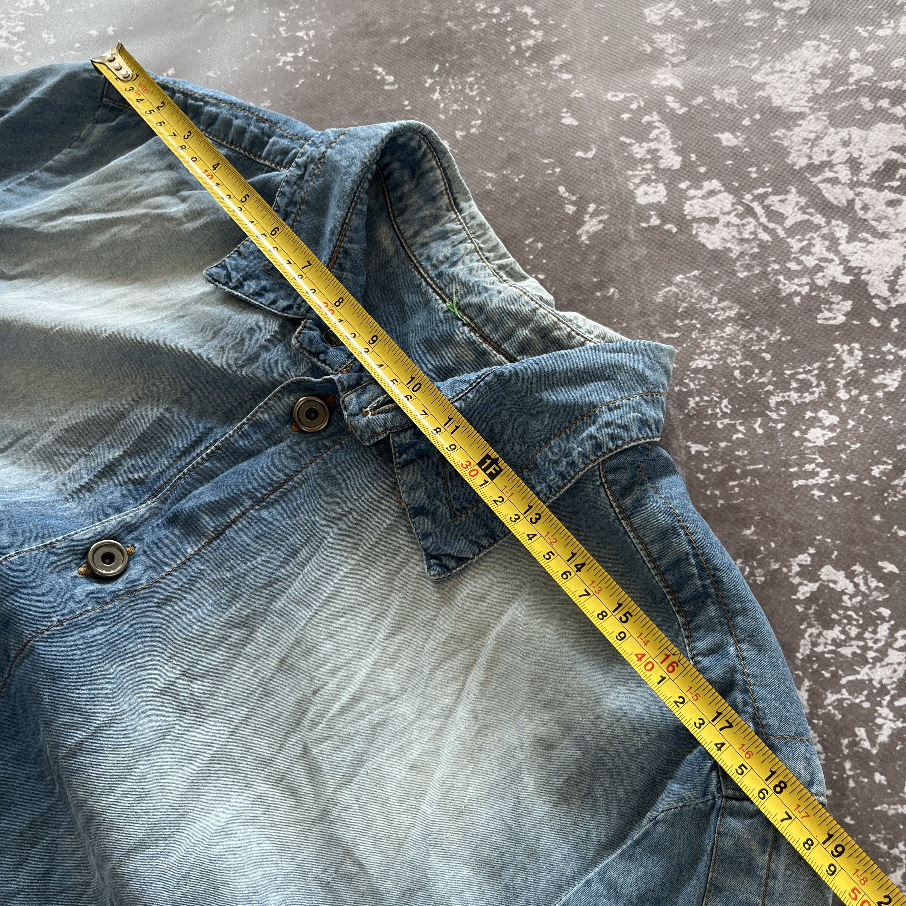 Dirk Bikkembergs Dirk Dirk Bikkembergs Asymmetric Button Up Denim Blue Shirt Size US M / EU 48-50 / 2 - 15 Thumbnail