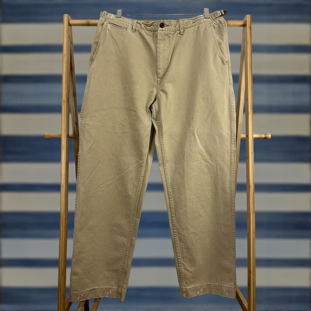 Polo Ralph Lauren Polo Ralph Lauren RL67 Polo Ralph Lauren Military Trousers Beige Wide-Leg Baggy 36x32 90s VTG Mens Pants Chino Size US M / EU 48-50 / 2 - 1 Thumbnail
