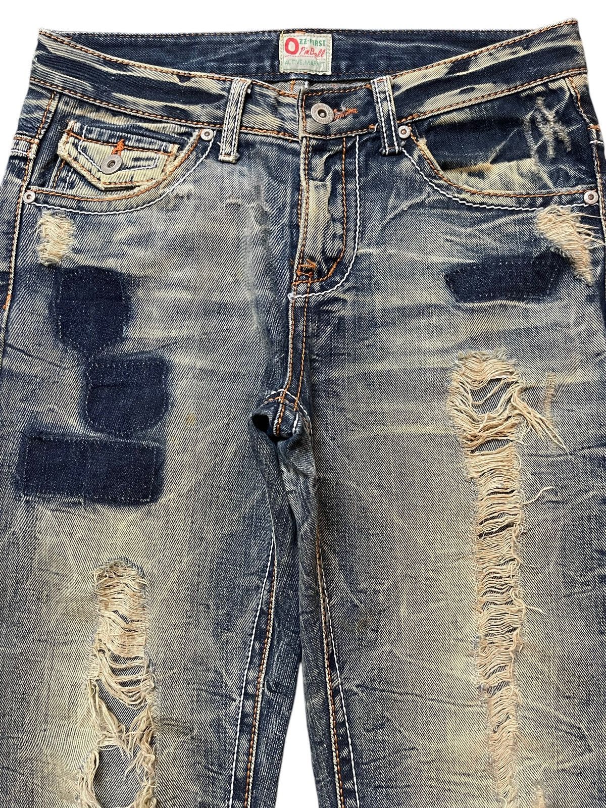 Tornado Mart Vintage Japanese Brand Mud Faded Claw Wash Distressed Flared Size US 30 / EU 46 - 3 Thumbnail