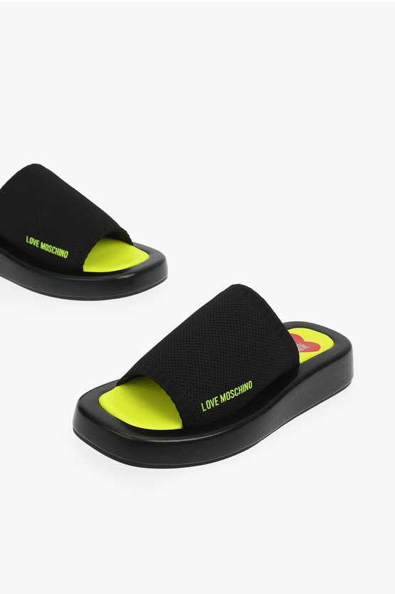 LOVE solid color ROW30 sabot with fluo sole