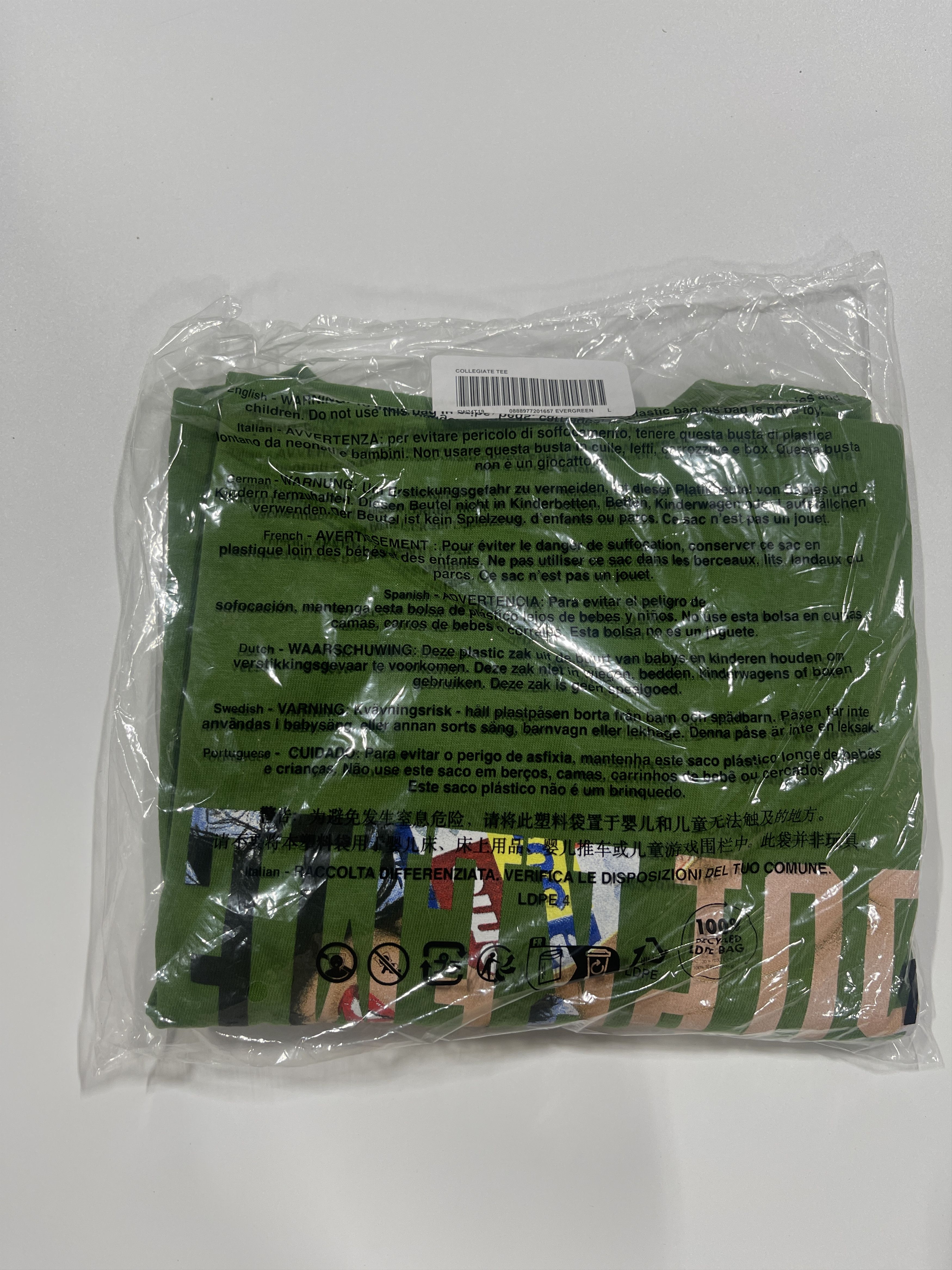 Supreme Supreme Tera Patrick Collegiate Tee Green Size L Size US L / EU 52-54 / 3 - 2 Thumbnail