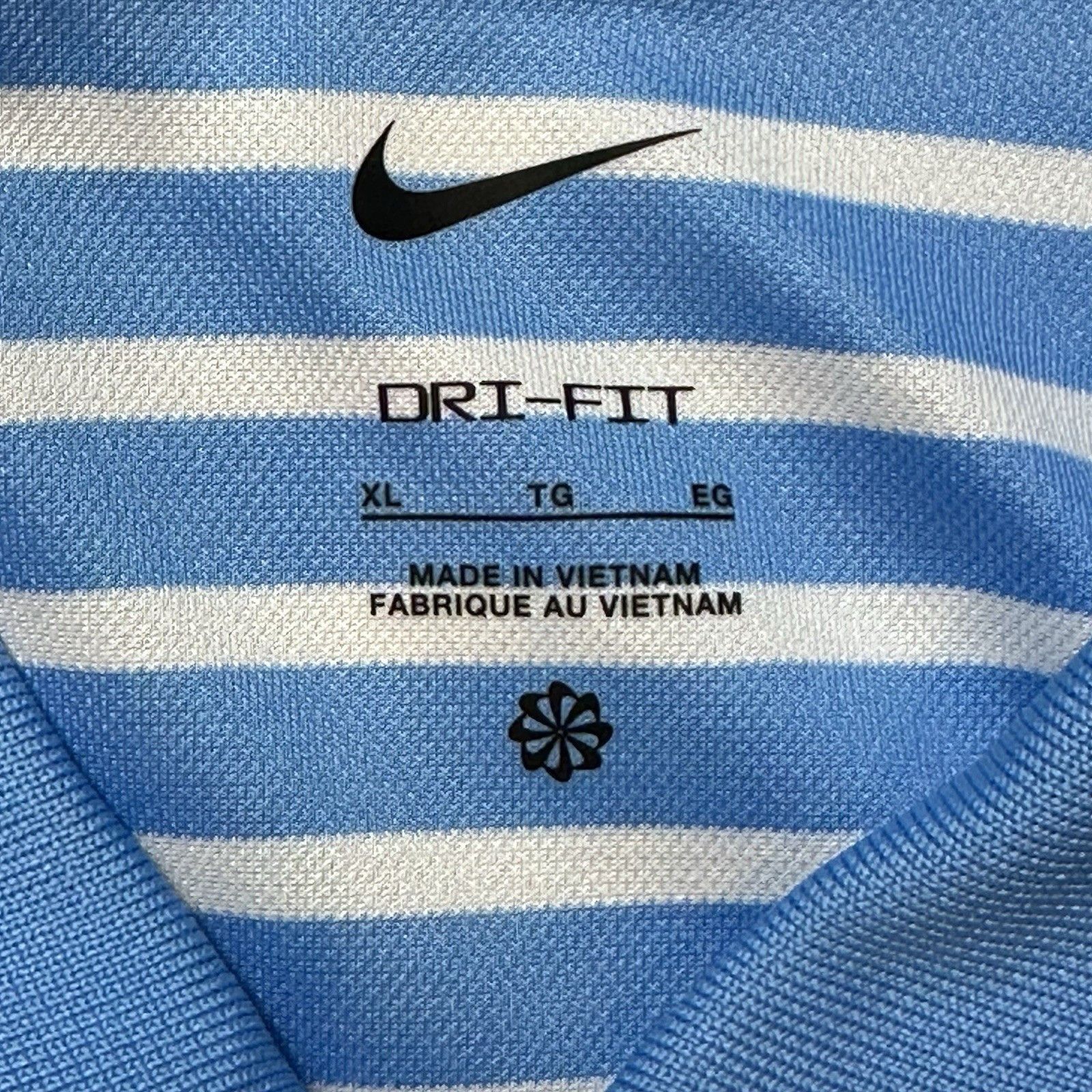 Nike Nike Men's Dri-fit Striped Golf Polo University Blue Size XL Size US XL / EU 56 / 4 - 7 Thumbnail