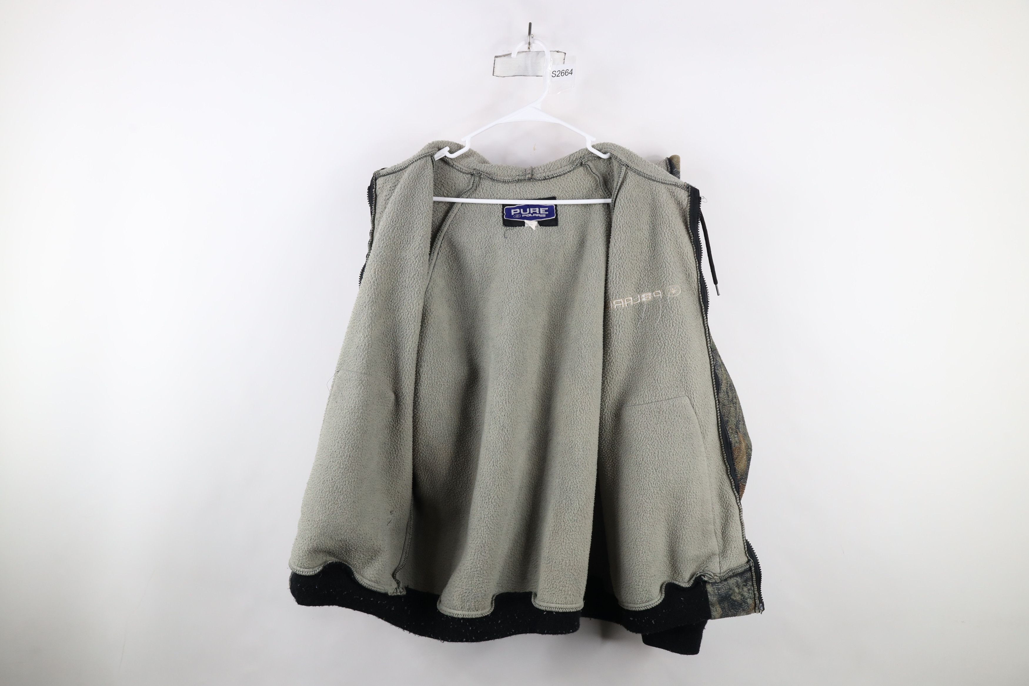 Vintage Vintage 90s Polaris Spell Camouflage Hooded Fleece Jacket Size US L / EU 52-54 / 3 - 6 Thumbnail