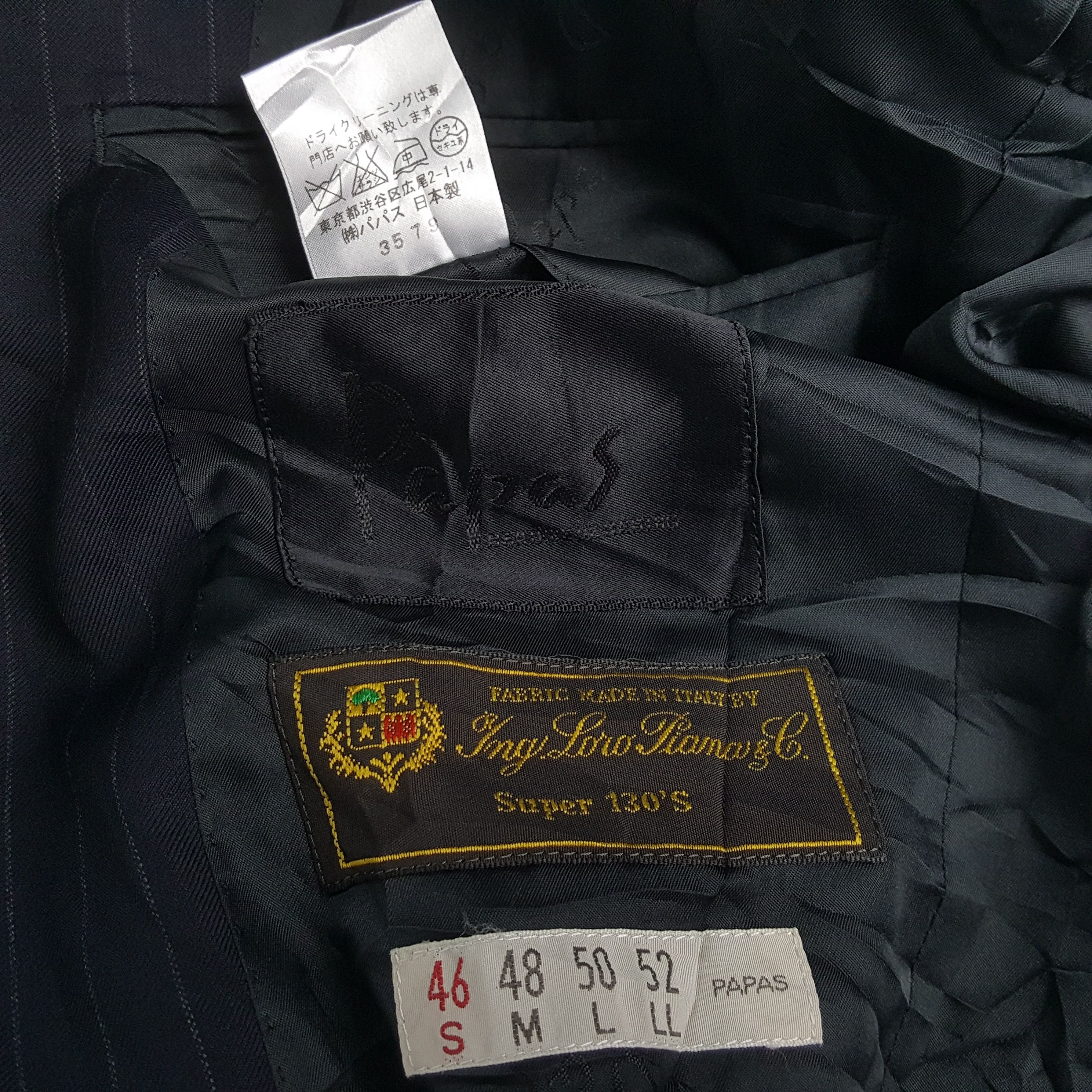 Japanese Brand × Loro Piana × Vintage Vintage PAPAS LORO PIANA Fashion Brand Designer Blazers Size 40S - 7 Thumbnail