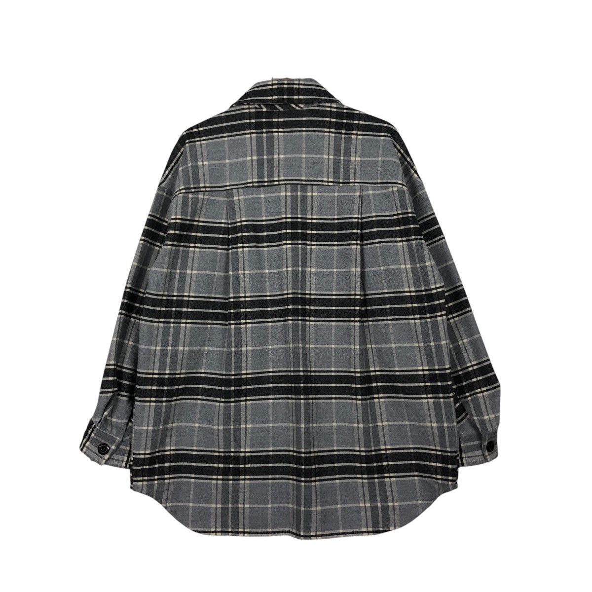 Japanese Brand × Vintage 📌Vintage Wool Button Jacket GU Japan Tartan Issey Miyake Size US L / EU 52-54 / 3 - 9 Thumbnail
