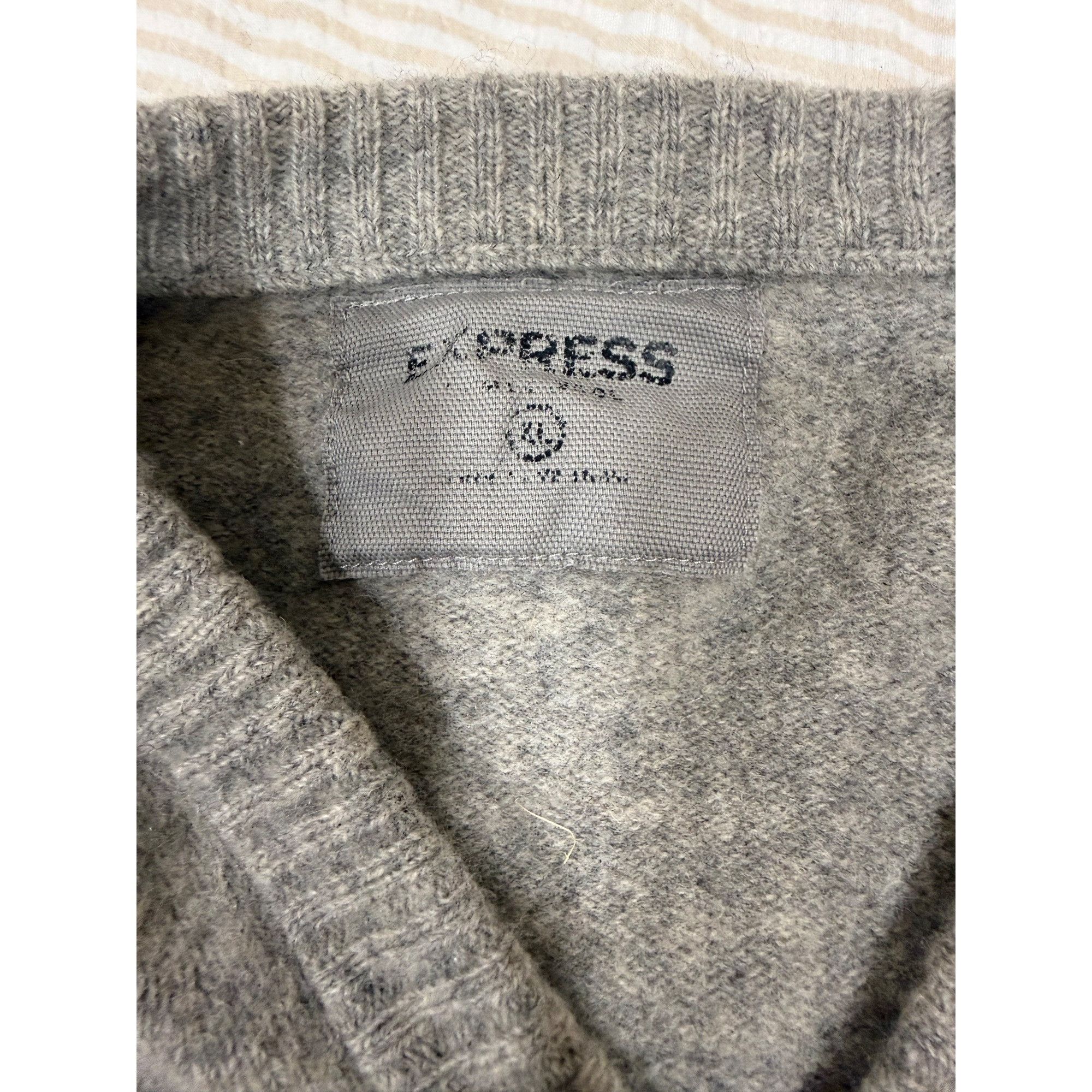 Express XL express grey sweater Size US XL / EU 56 / 4 - 2 Thumbnail