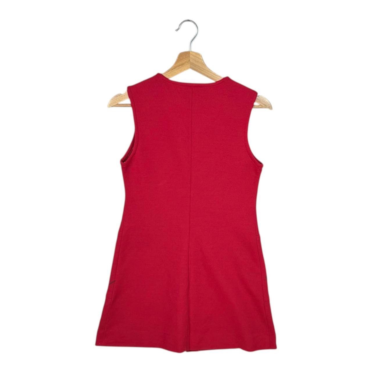 Lacoste Vintage Lacoste Sleeveless Red Dress Size S / US 4 / IT 40 - 2 Thumbnail