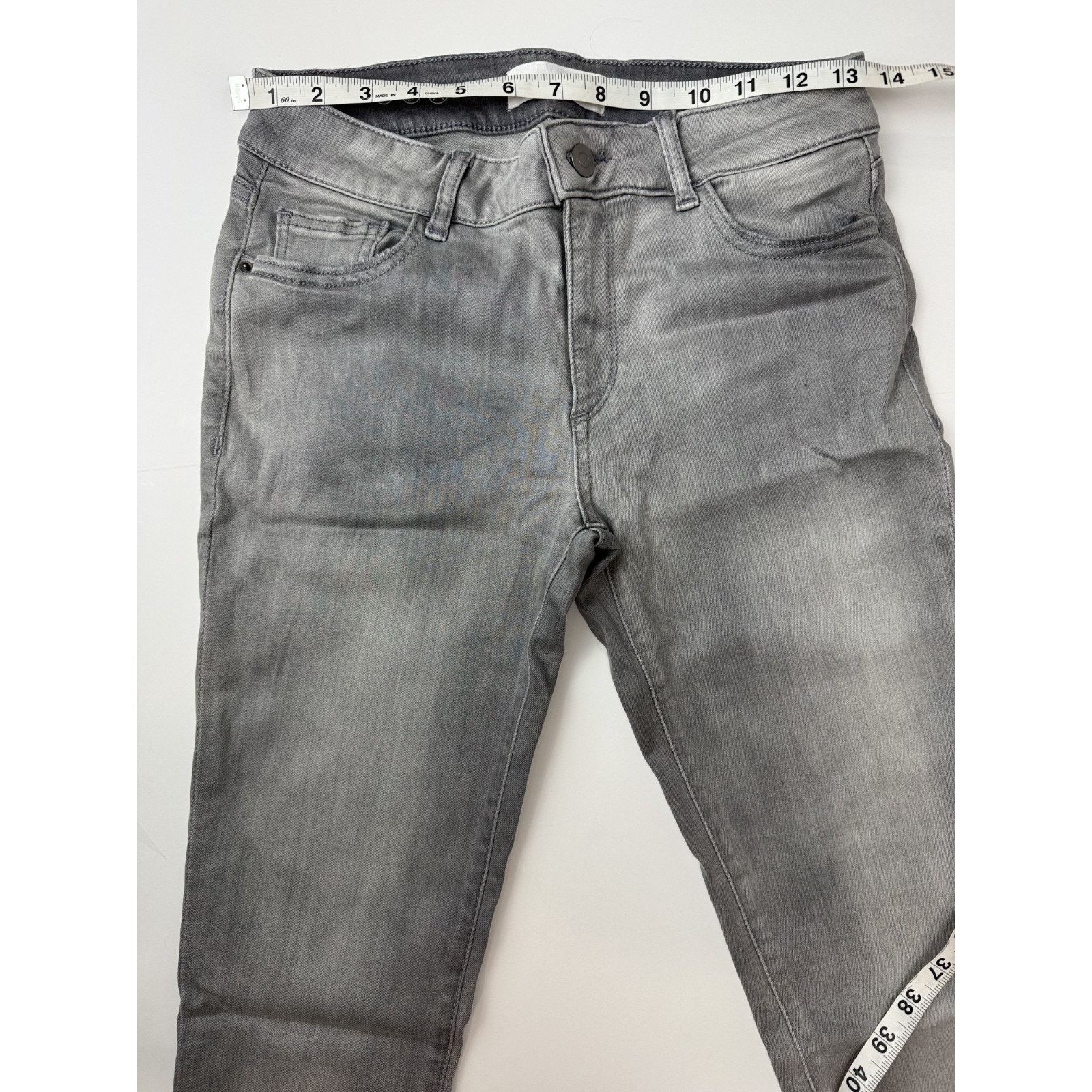 DL1961 DL1961 Jeans Emma Power Legging Gray Whisker Wash Grunge 28 Size 28" / US 6 / IT 42 - 3 Thumbnail