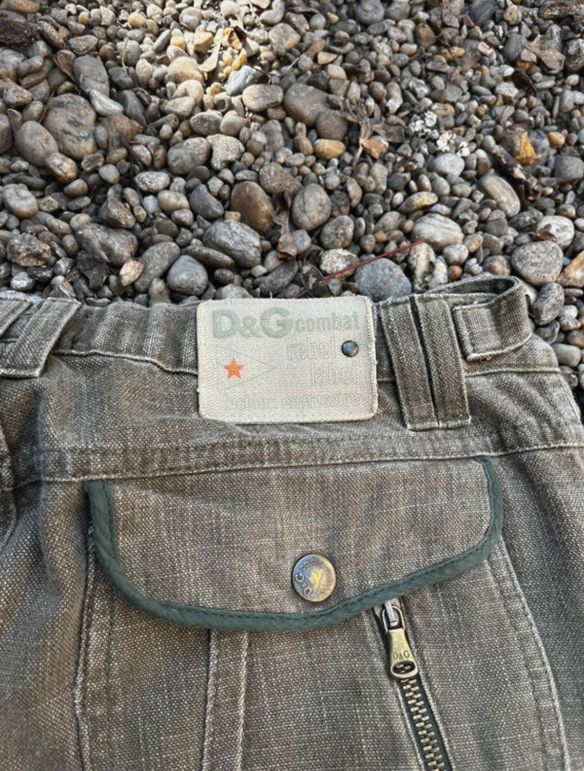 Dolce & Gabbana × Vintage AW2004 Dolce & Gabbana Grey Army Cargo Pants Size US 32 / EU 48 - 9 Thumbnail