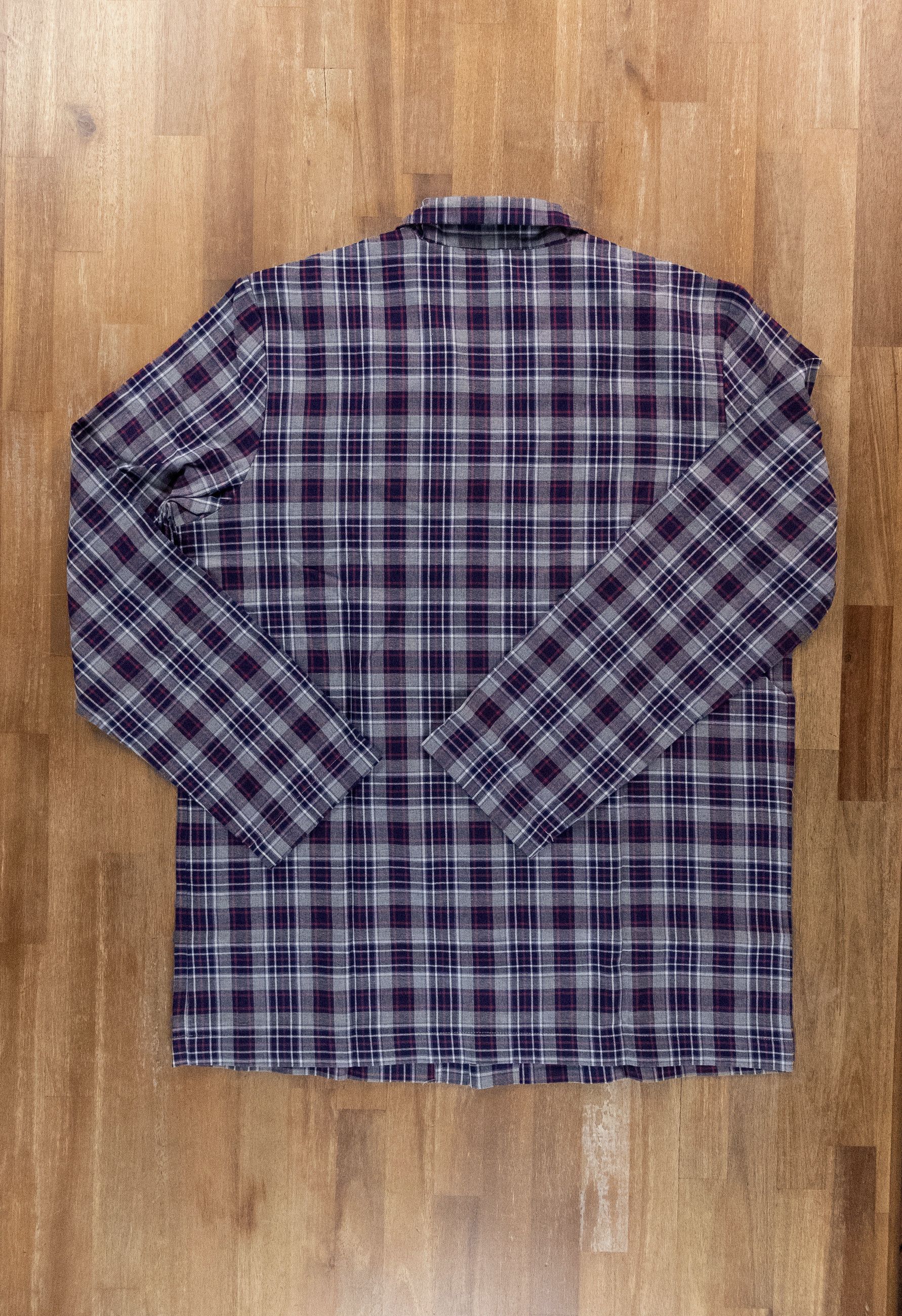 Other FRETTE blue gray plaid two piece pajama set Medium pyjama q Size US M / EU 48-50 / 2 - 9 Thumbnail