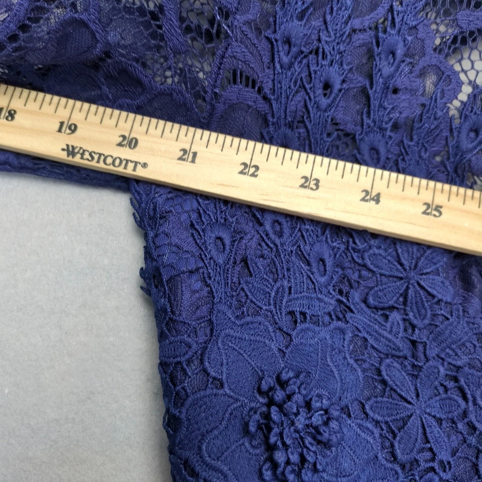 Other Maniju Navy Blue Lace Open Back Maxi Dress S Chiffon Lined Size S / US 4 / IT 40 - 8 Thumbnail