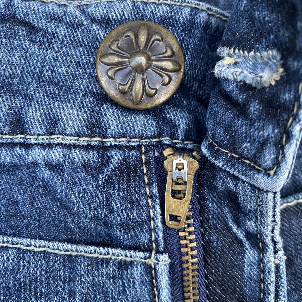 Hysteric Glamour × Japanese Brand SORRIDERE FLASH DESIGN DOUBLE WAIST DENIM JEANS Size US 34 / EU 50 - 16 Thumbnail