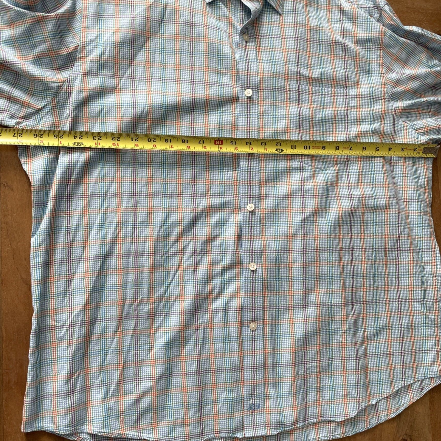 Johnston & Murphy Johnston & Murphy Shirt Mens 2XL Button-Up Long Sleeve Collared Knit Cotton Geometric Multicolor Casual Size US XXL / EU 58 / 5 - 5 Thumbnail
