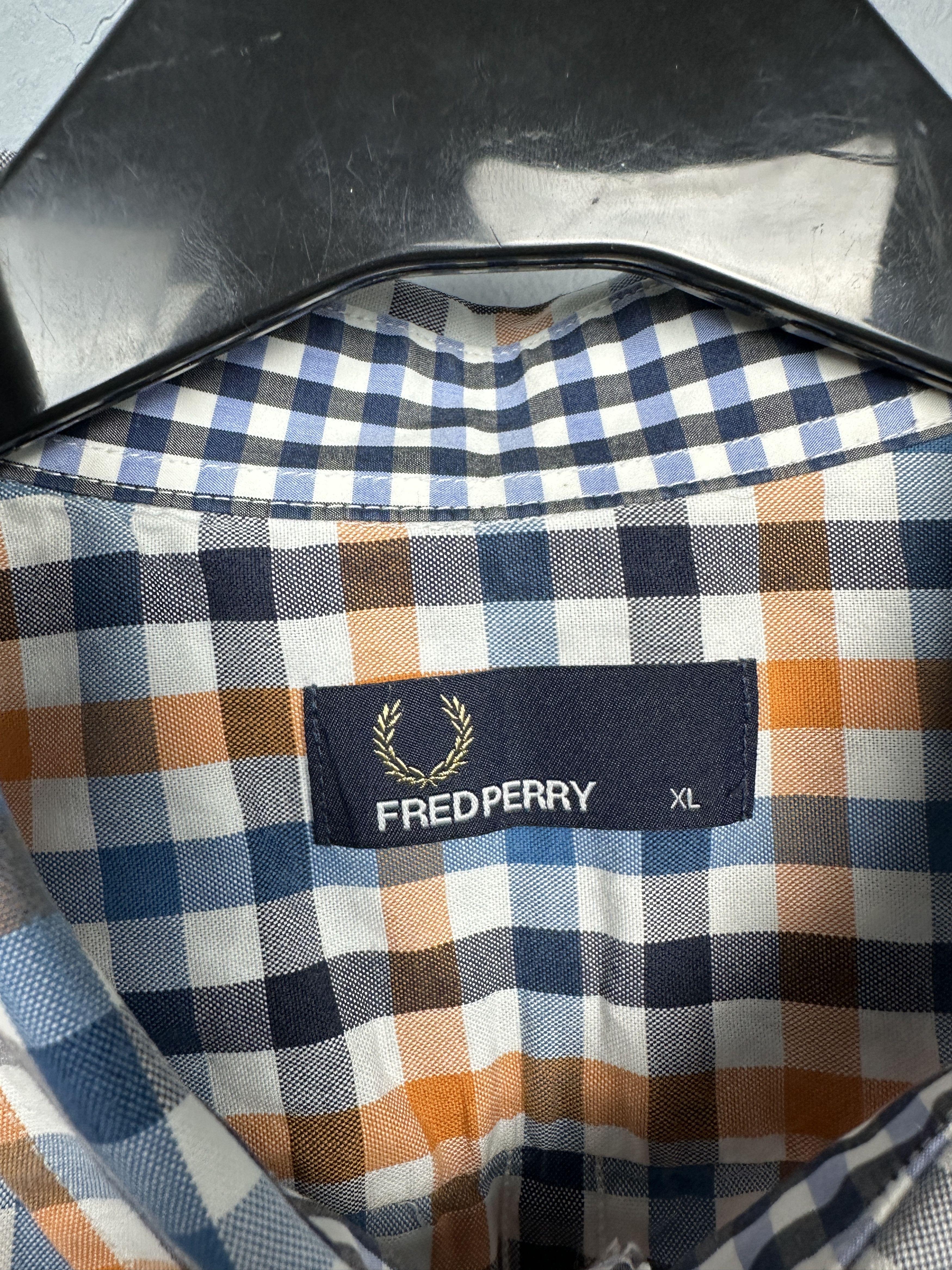 Fred Perry Fred Perry Vintage Mens Short Sleeve Shirt Size US XL / EU 56 / 4 - 4 Thumbnail