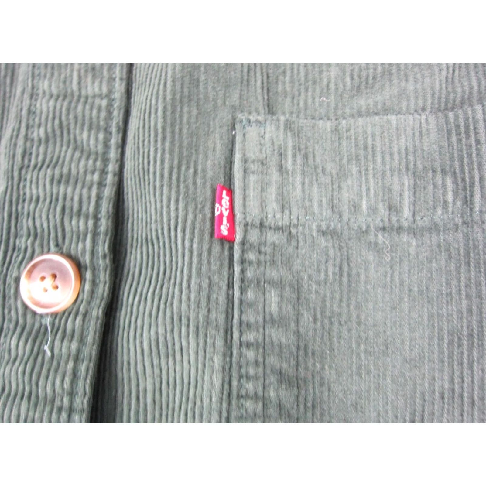 Levi's Levi's Shirt Women Large Green Corduroy Western Button Cowgirl Rodeo Classic NWT Size L / US 10 / IT 46 - 3 Thumbnail