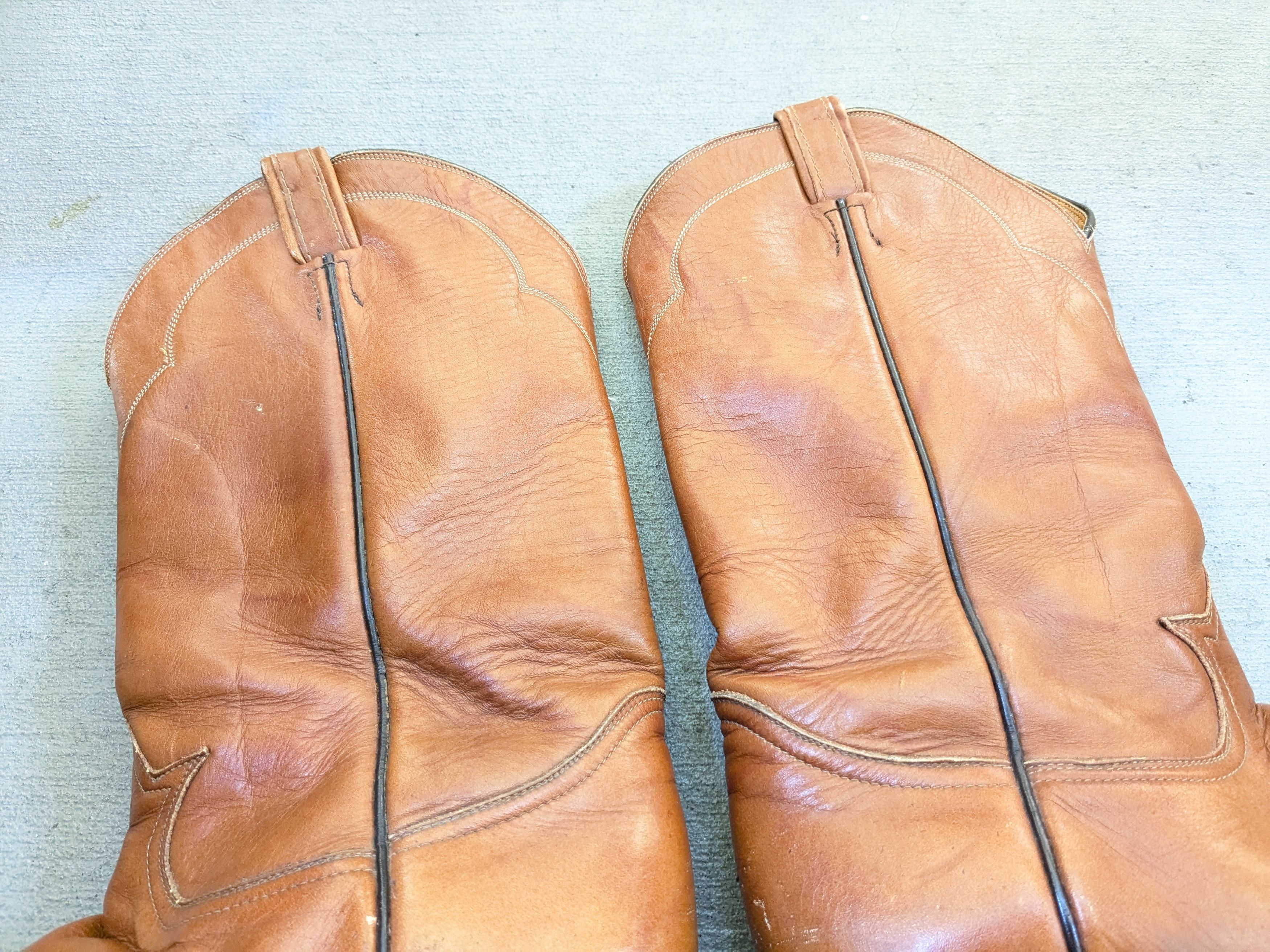 Other Tony Lama Cowboy Boots 11.5 B Narrow Brown Leather USA Size US 11.5 / EU 44-45 - 3 Thumbnail