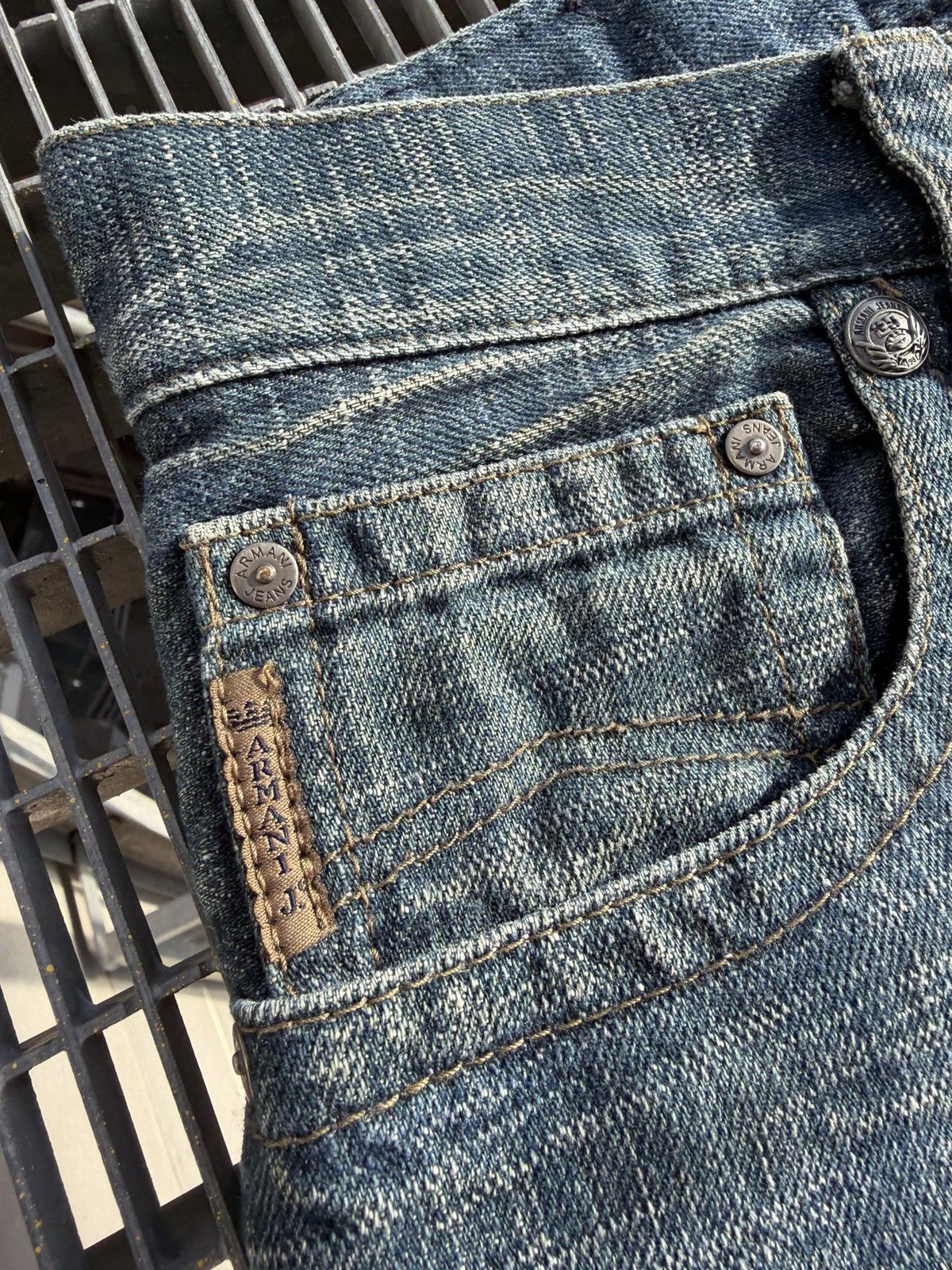 Armani Vintage 00s Armani Jeans Rare Printed Jeans Size US 34 / EU 50 - 6 Thumbnail