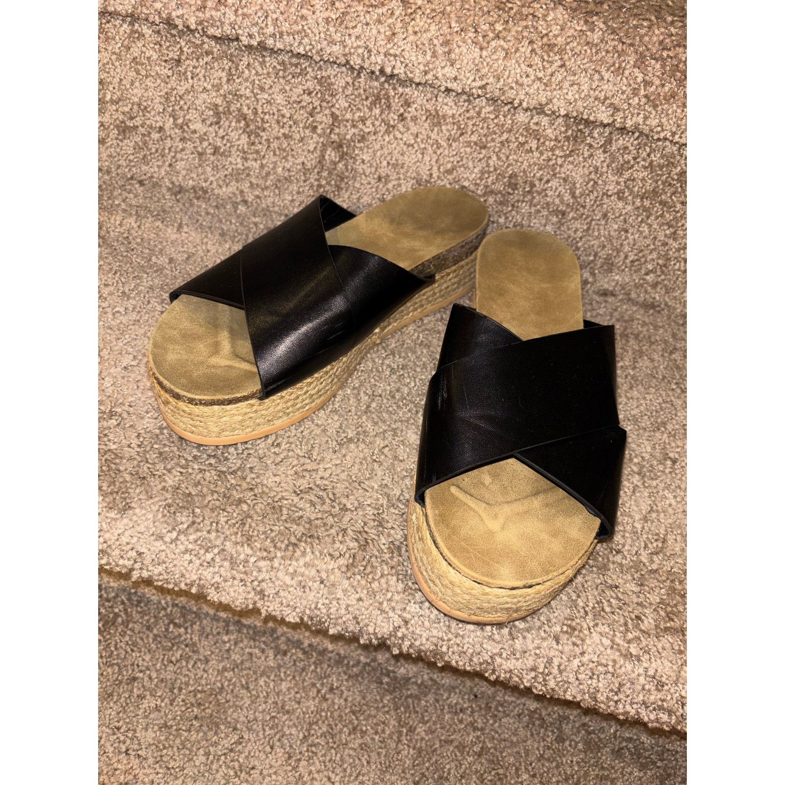 The Unbranded Brand Women's Size 40 ( US 9/9.5) Espadrille Leather Sandals Size US 9 / IT 39 - 4 Thumbnail