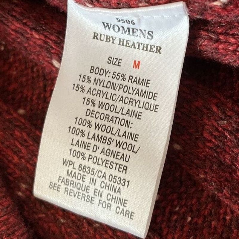 Woolrich Woolen Mills Woolrich VTG Women’s M Ruby Heather Wool Ramie Blend Sweater Size M / US 6-8 / IT 42-44 - 4 Thumbnail