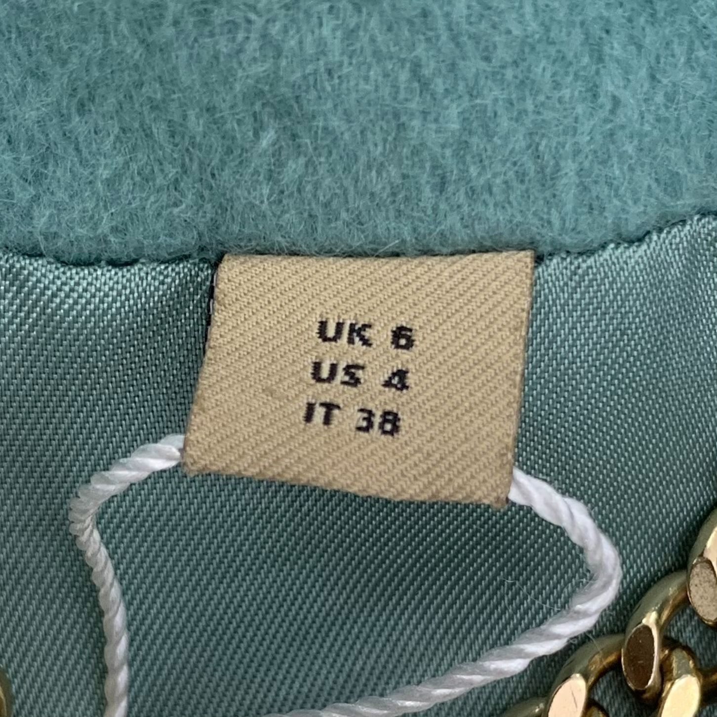 Burberry Burberry Green Cashmere Belted Coat (Size 38) Size XS / US 0-2 / IT 36-38 - 4 Thumbnail