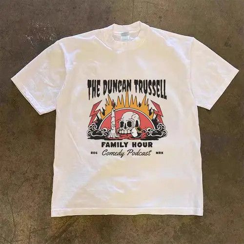 Other Vintage Hip Hop Skull Print Casual Short Sleeve T-Shirt Size US M / EU 48-50 / 2 - 1 Thumbnail