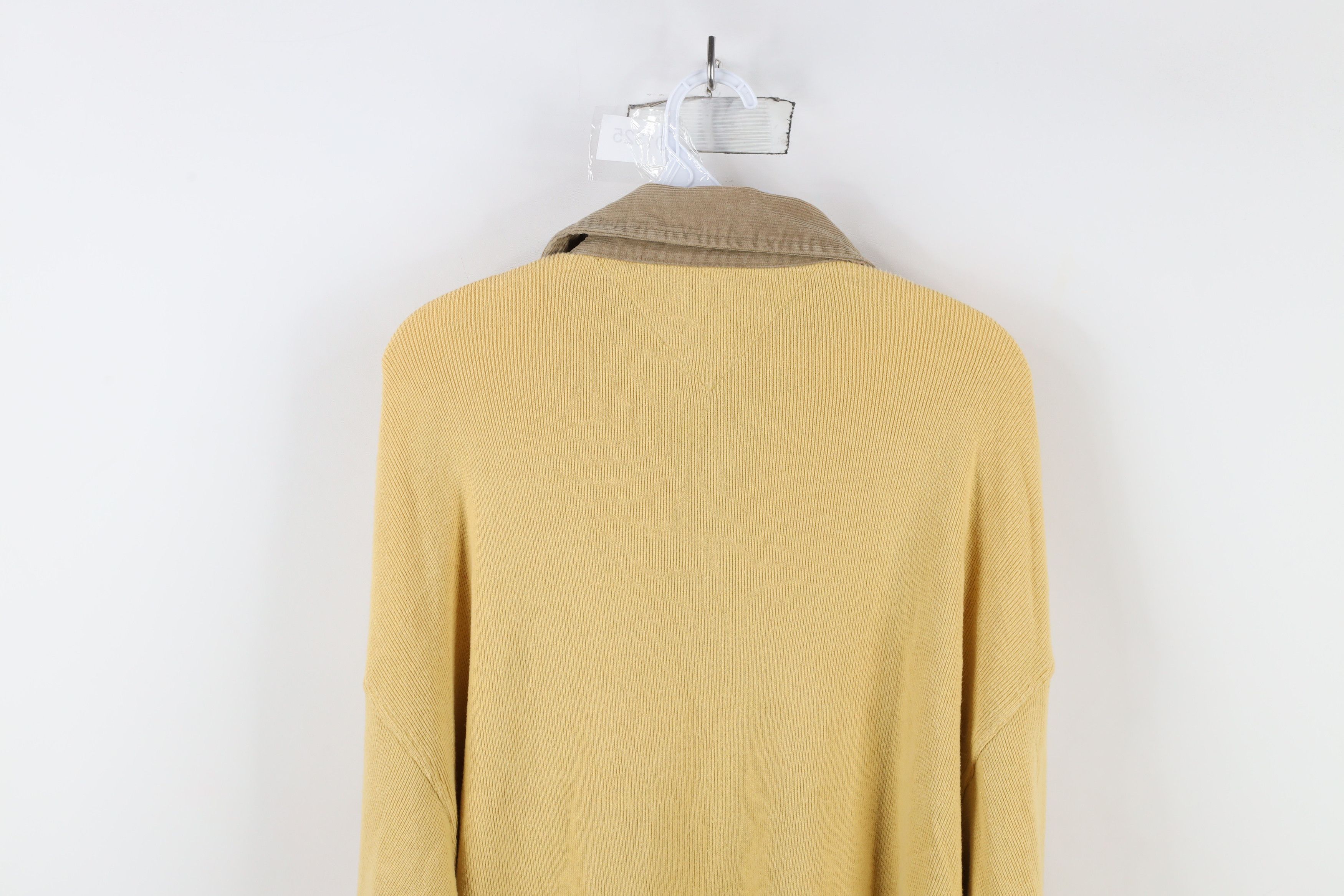 Tommy Hilfiger × Vintage Vintage 90s Tommy Hilfiger Heavy Knit Long Sleeve Polo Shirt Size US XL / EU 56 / 4 - 11 Thumbnail