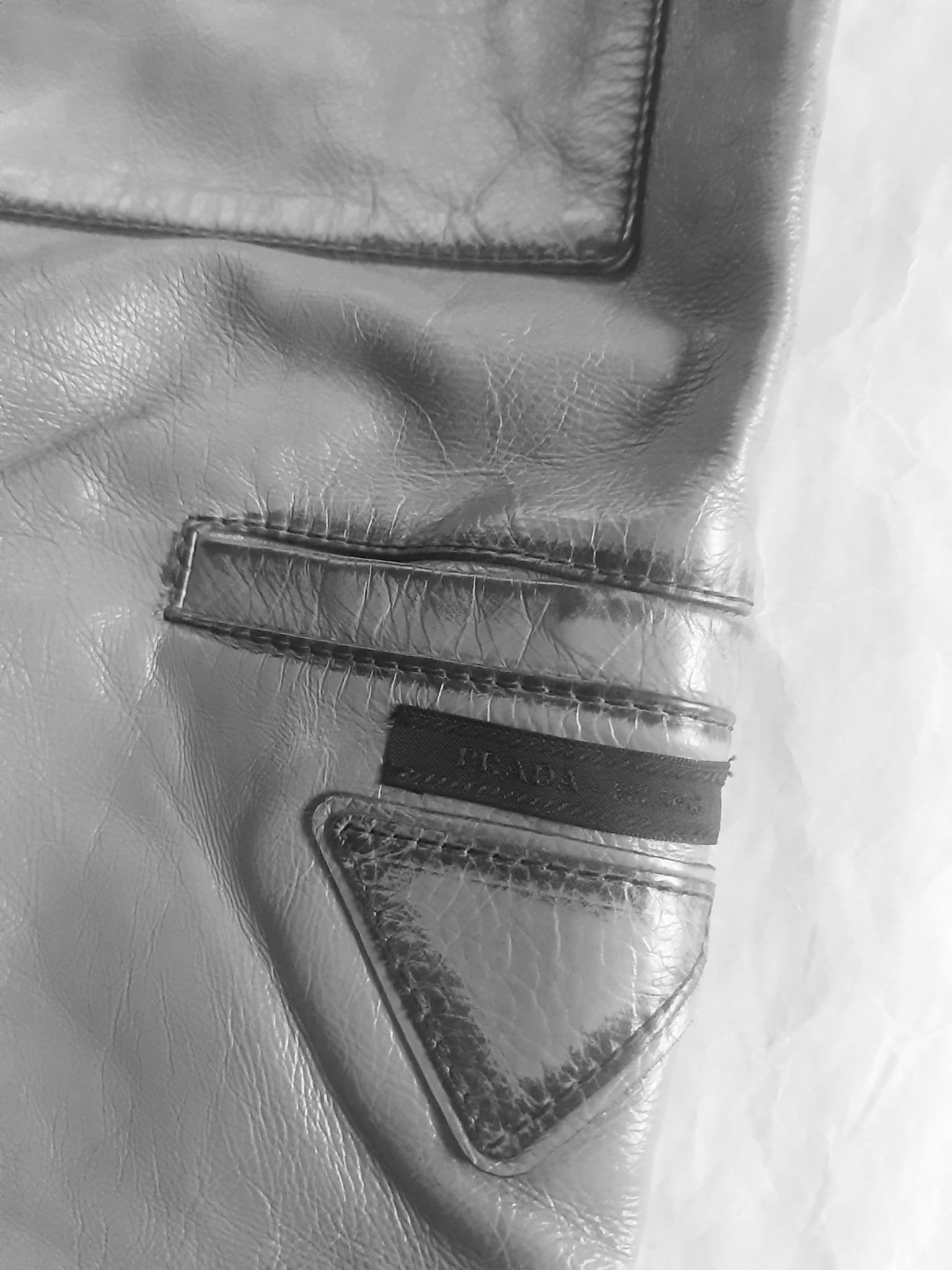 Prada Prada FW 2018 Calfskin Leather Wide Pants Size US 30 / EU 46 - 4 Thumbnail
