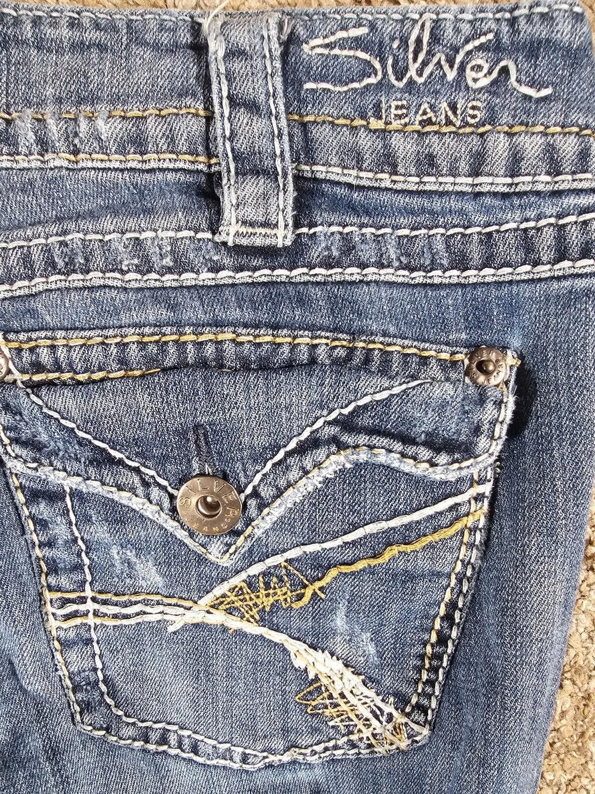 Silver Jeans Co. Silver Jeans Mckenzie Slim bootcut Womens 30x34 Flap Pockets Size 30" / US 8 / IT 44 - 11 Thumbnail