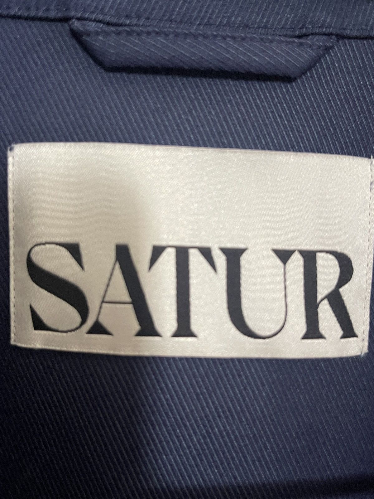 Other SATUR Navy Cropped Jacket Size US M / EU 48-50 / 2 - 4 Thumbnail
