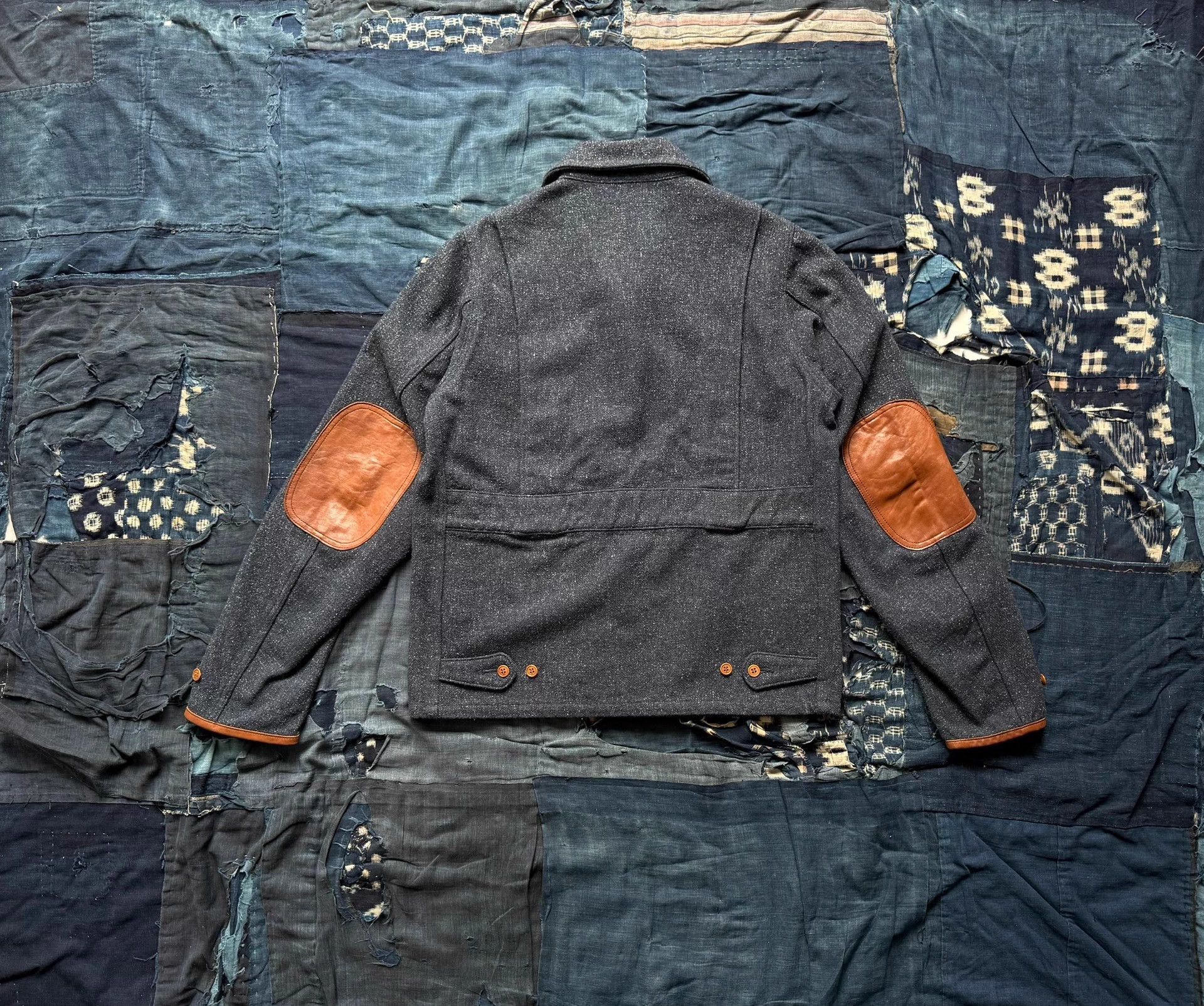 Visvim VISVIM 14AW Leather Panel JKT 3 Black grey Worn No Acc Size US L / EU 52-54 / 3 - 3 Thumbnail