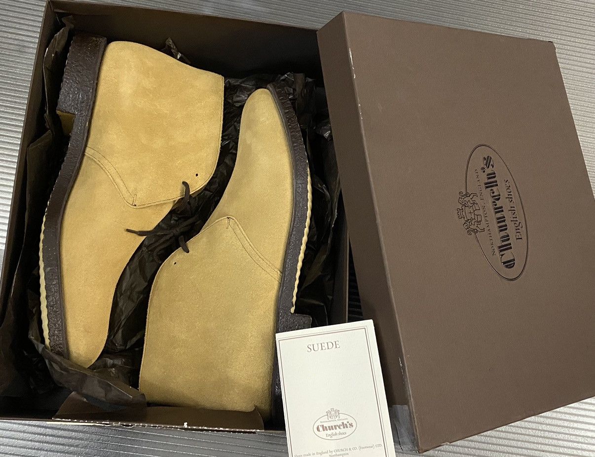 Church's Churchs 🏴󠁧󠁢󠁥󠁮󠁧󠁿 desert castoro suede Ryder chukka boots 12.5 NEW Size US 12.5 / EU 45-46 - 4 Thumbnail