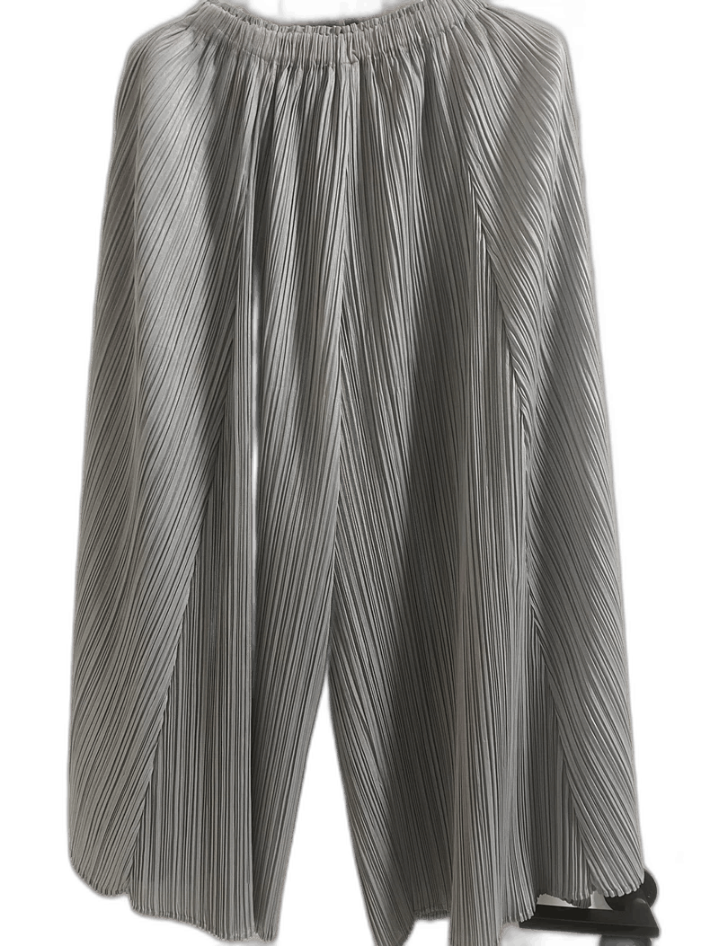 Issey Miyake Issey Miyake Classic Silver Gray Wide-leg Pants - dmc Size 28" / US 6 / IT 42 - 1 Thumbnail