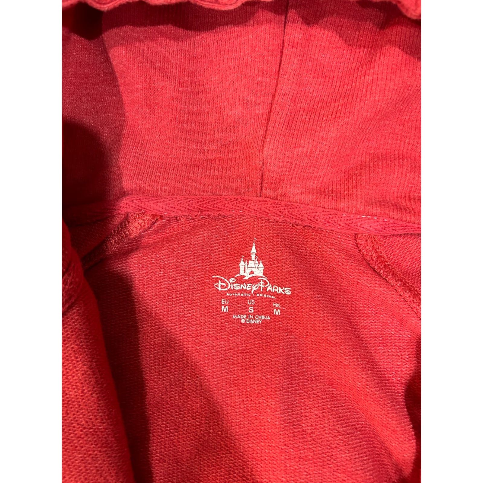 Disney Disney Mickey Mouse hoodie Womens Small S Hooded Embroidered Red Cotton Polyester Pullover Casual Size S / US 4 / IT 40 - 5 Thumbnail