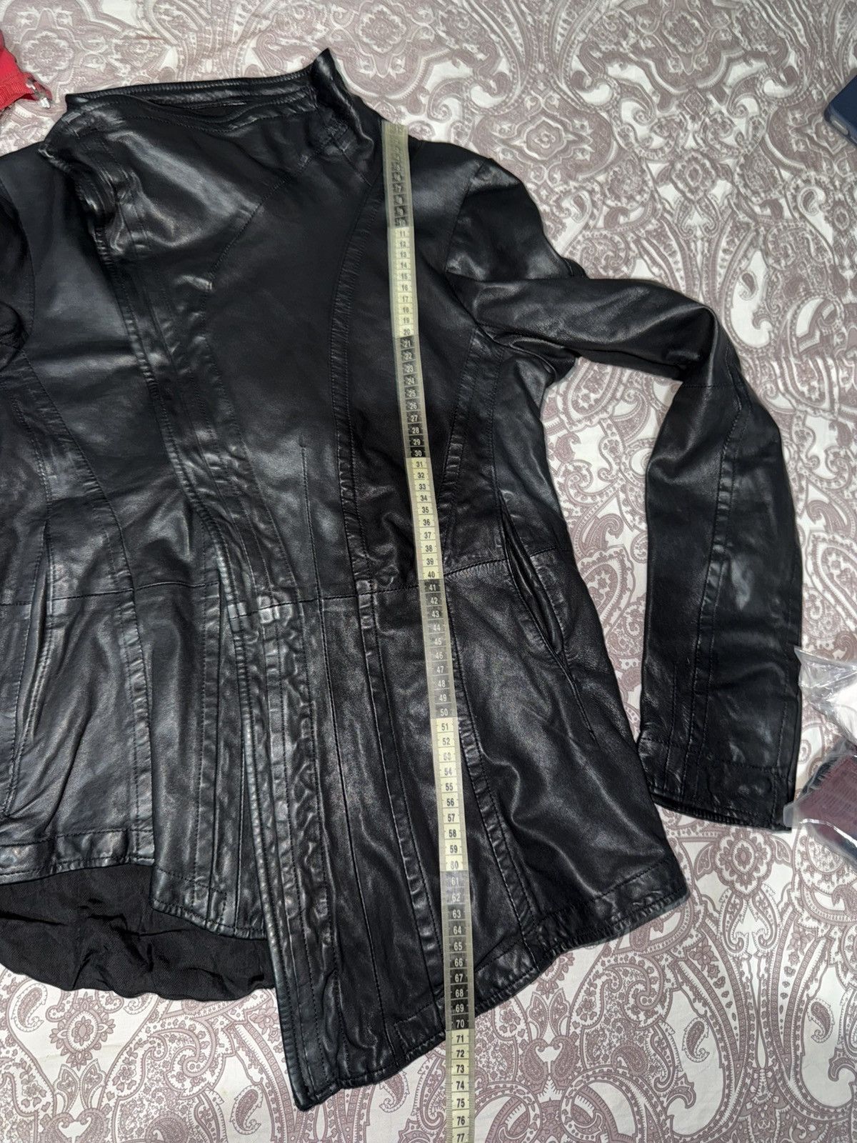 Julius Julius_7 F/W 12 Resonance Cowl Neck Lamb Leather Jacket 