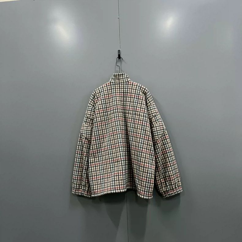 Balenciaga Balenciaga Double Hook Plaid Embroidered Jacket Size US M / EU 48-50 / 2 - 2 Thumbnail