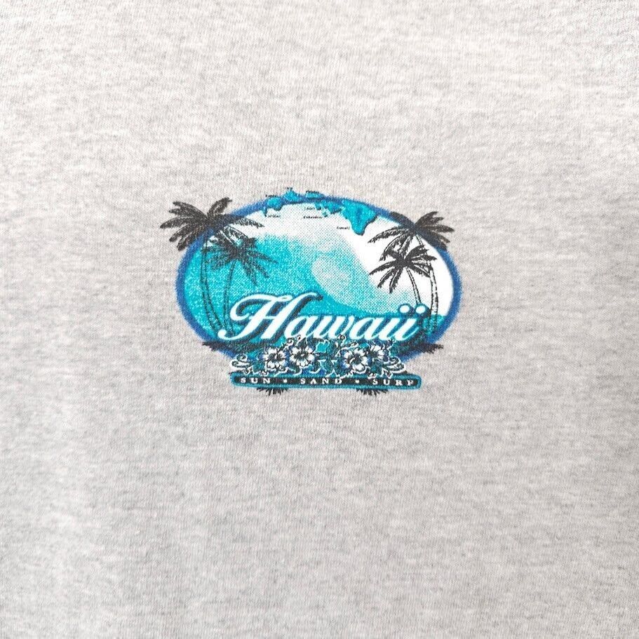 Gildan Hawaii Surfing T Shirt Mens Size Large Gray Hawaiian Size US L / EU 52-54 / 3 - 3 Thumbnail