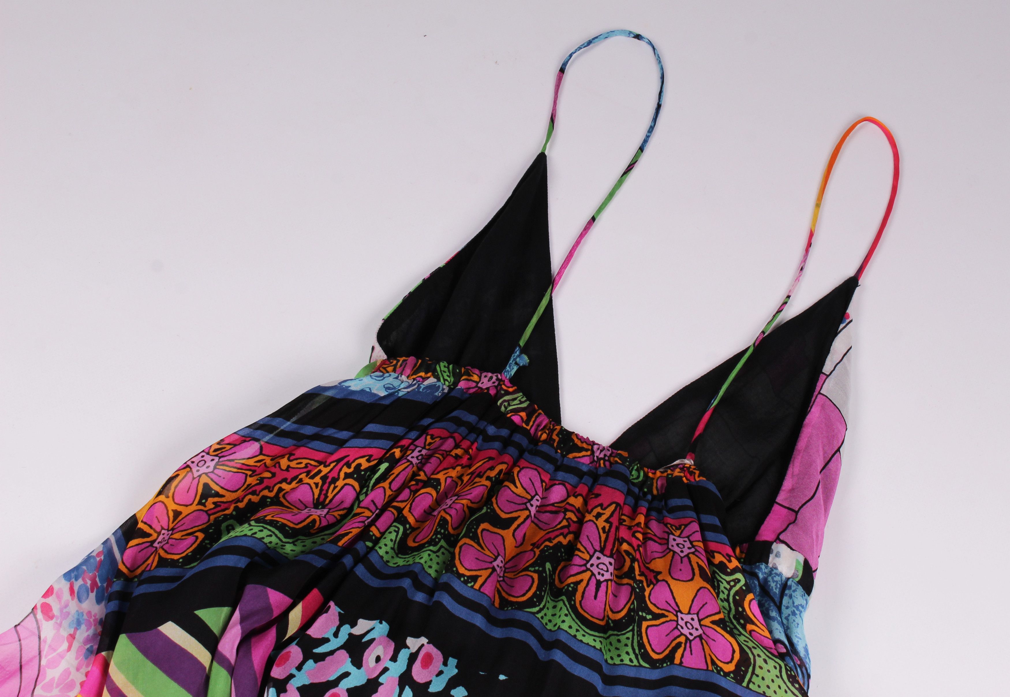 Vintage NoLita North Little Italy Y2K Boho Silk Maxi Dress Size M / US 6-8 / IT 42-44 - 10 Thumbnail