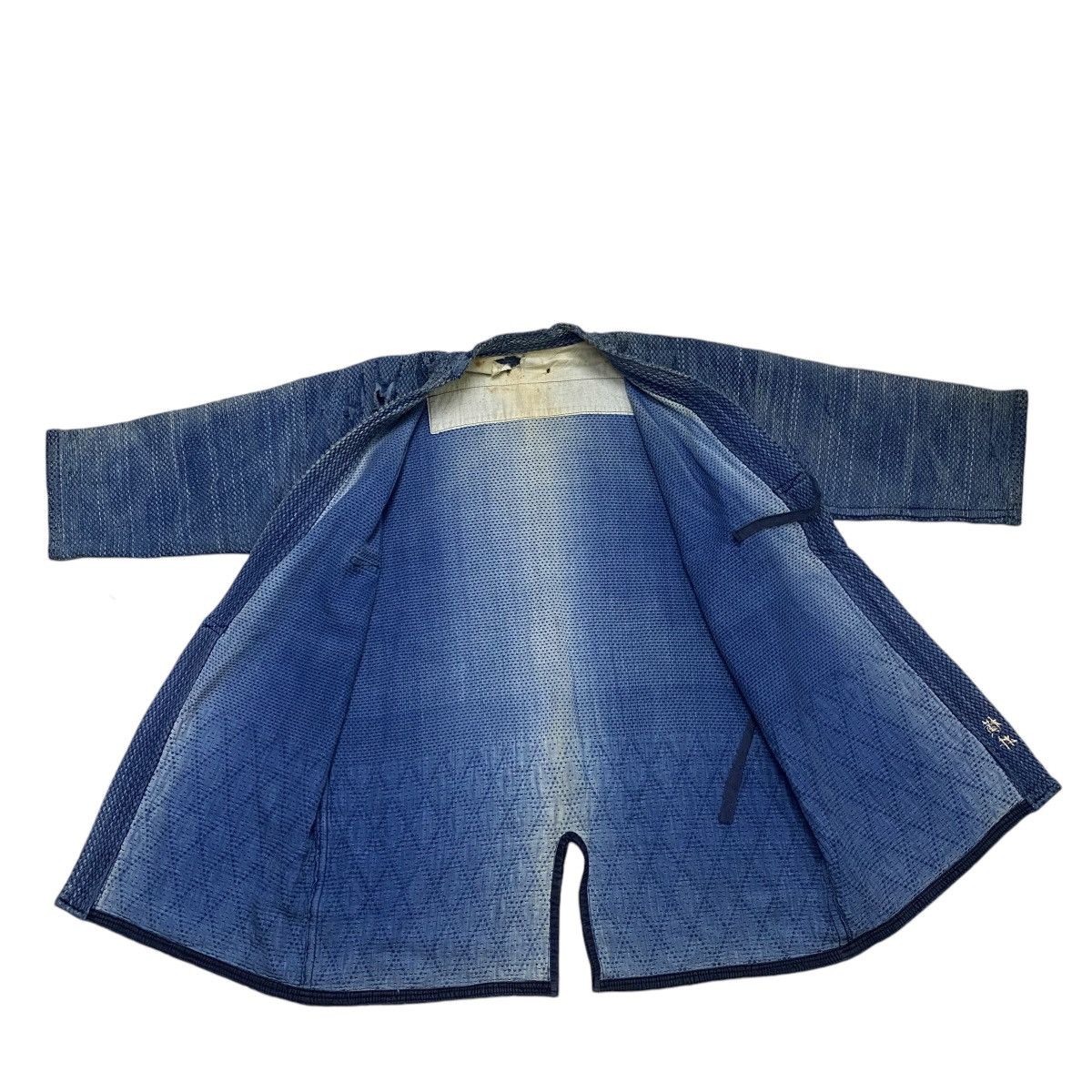 Indigo Vintage 70s Distress kimono sashiko indigo Size US M / EU 48-50 / 2 - 8 Thumbnail