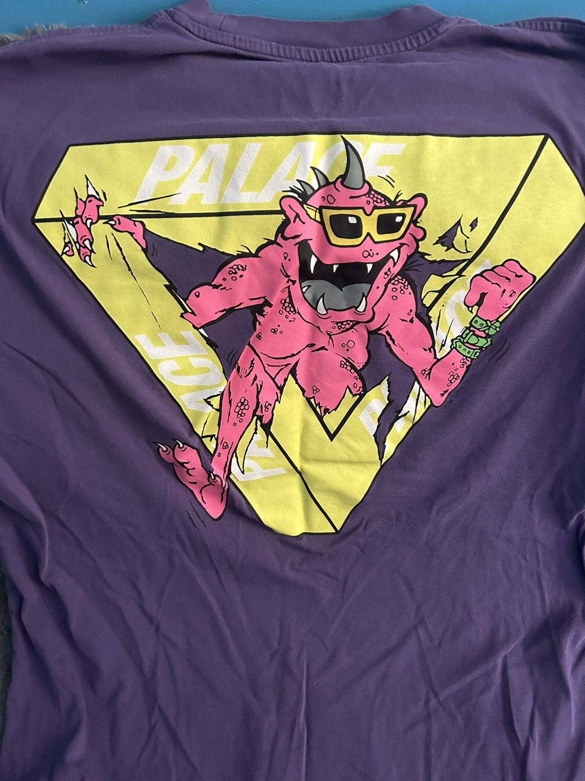 Palace Palace Tri-Ripper purple t shirt XL Size US L / EU 52-54 / 3 - 3 Thumbnail