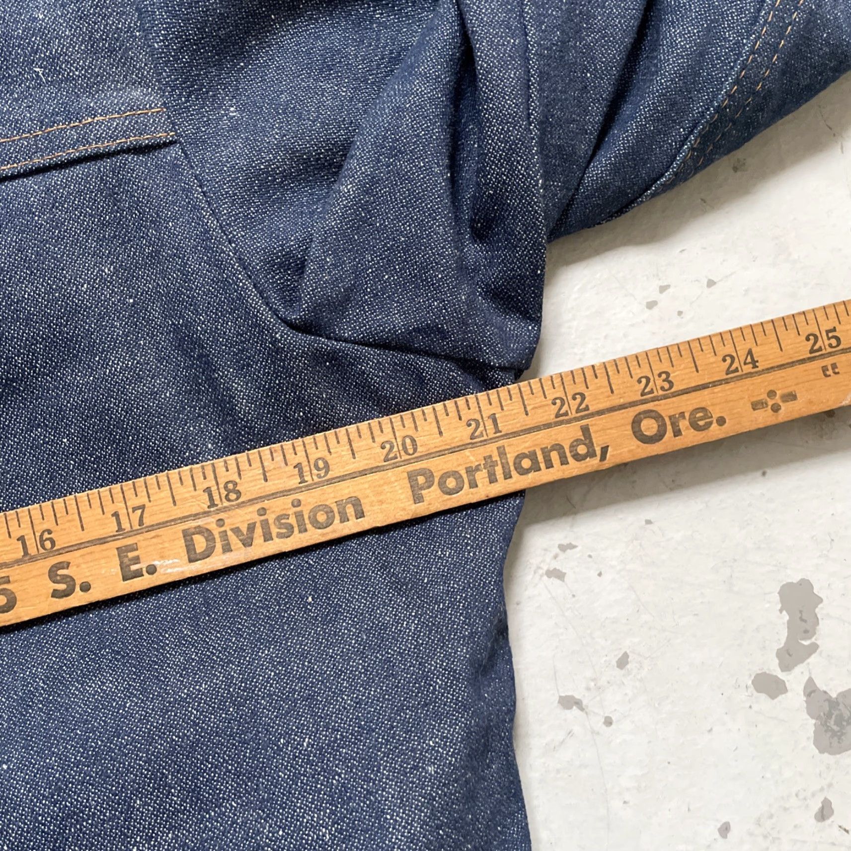 Denime VINTAGE Maverick Denim Lined Trucker Jacket Unisex Adults 38 Blue NWT USA Western 70s 80s Rancher Chore Workwear Cowboys Mens Womens Size US XXS / EU 40 - 4 Thumbnail