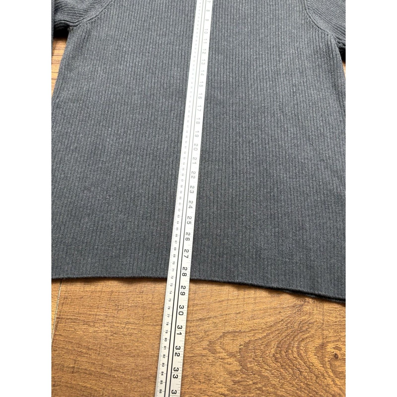 J.Crew VINTAGE J.CREW Ribbed Sweater Men XL Tall Fisherman Gray Cotton Knit Crew Neck Pullover Shirts Womens Mens Boys Girls Size US XL / EU 56 / 4 - 8 Thumbnail