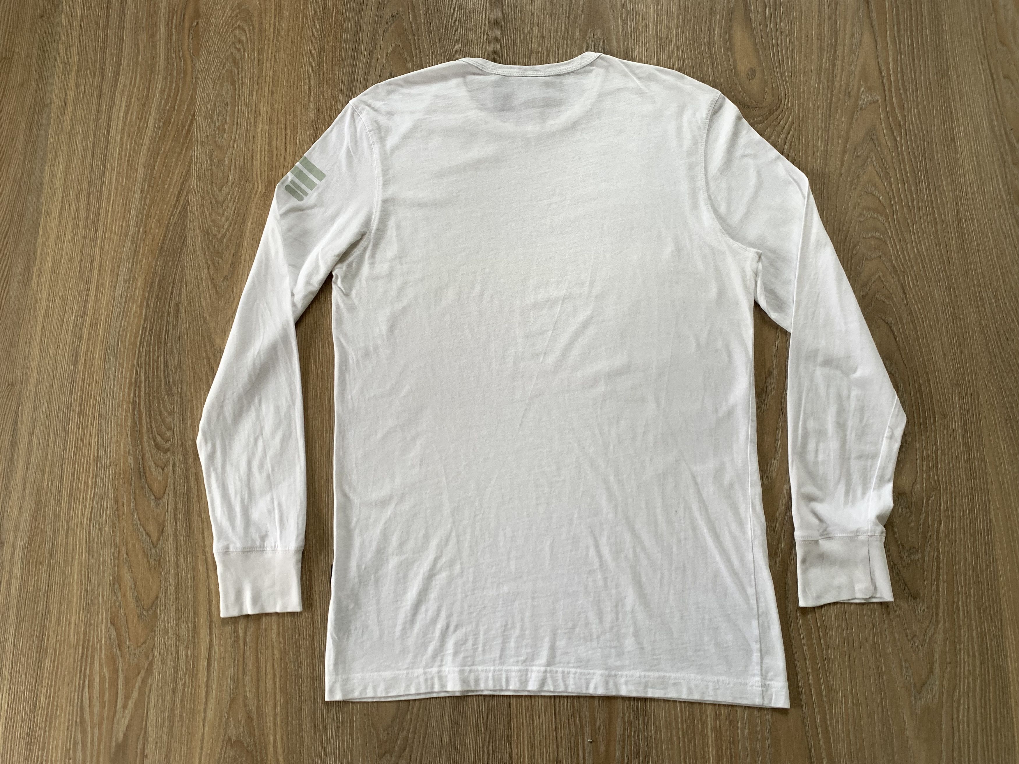 G-Star G Star Raw Basic White Long Sleeve T Shirt Size US L / EU 52-54 / 3 - 3 Thumbnail