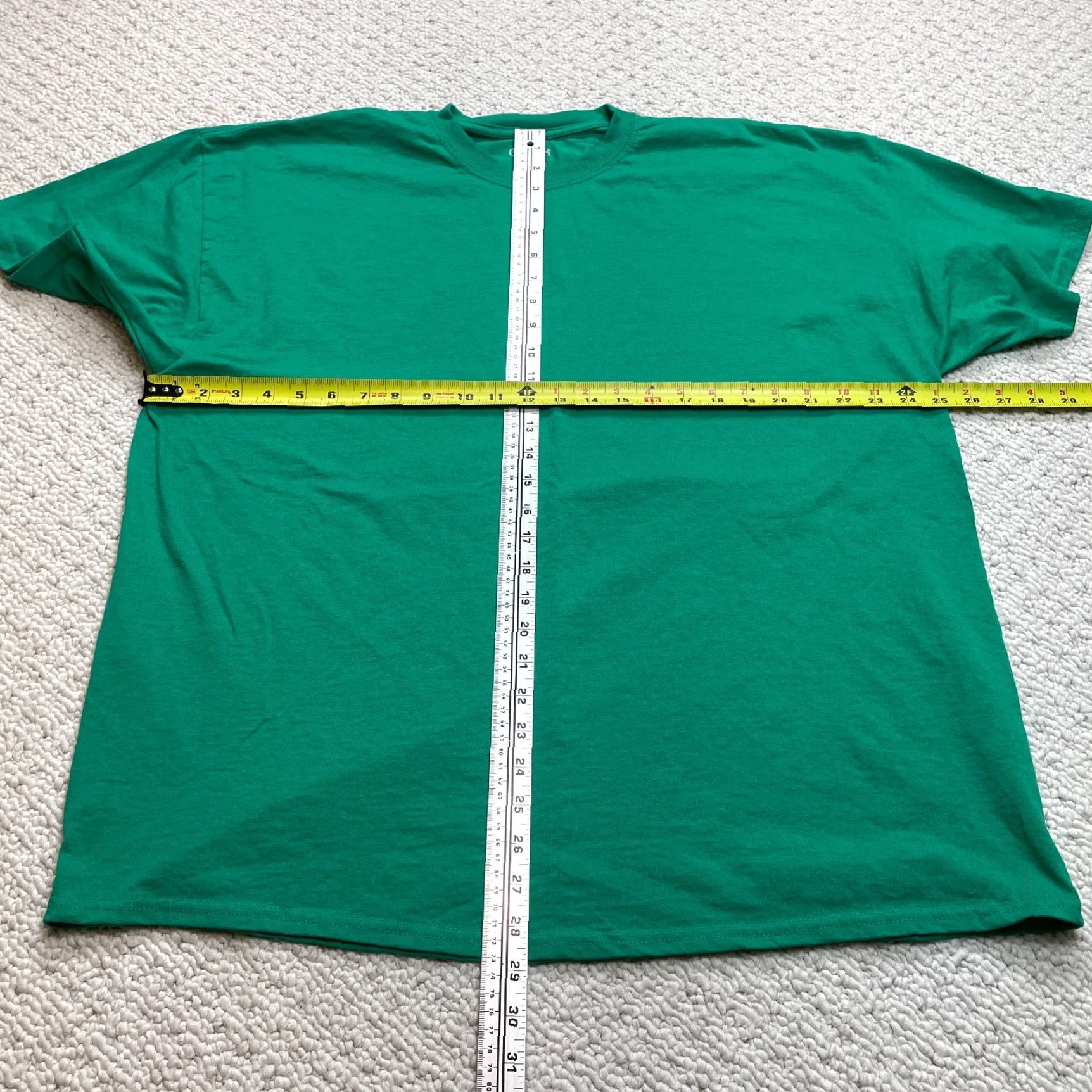 Gildan Gildan Dry Blend Shirt Mens 2XL Green Short Sleeve Tee Adult Basic Crew Neck Knit Cotton Blend Solid Logo Size US XXL / EU 58 / 5 - 2 Thumbnail