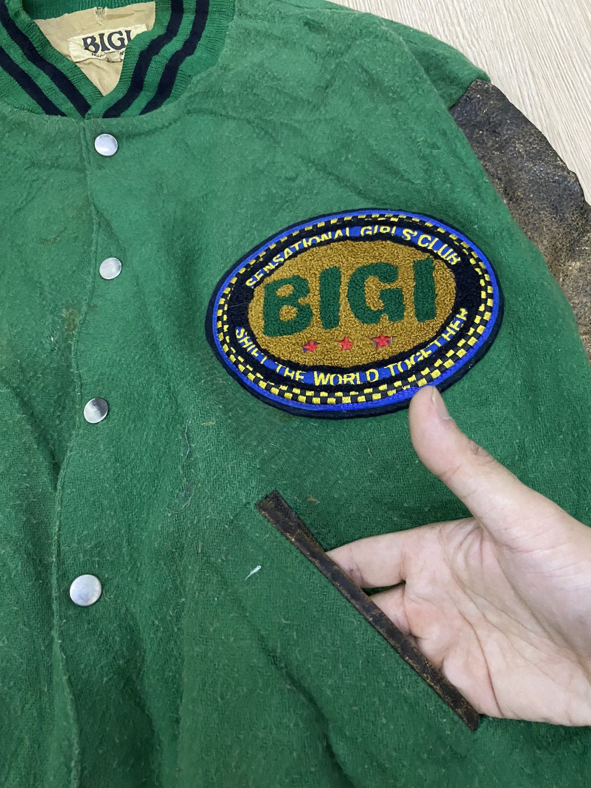 BIGI Vintage 80’s Bigi Mid-Air Leapers Tokyo 1983 varsity jacket Size US L / EU 52-54 / 3 - 6 Thumbnail