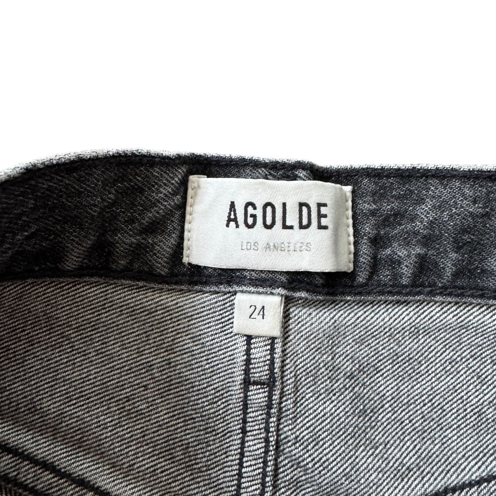 Agolde AGOLDE 90's Mid Rise Loose Jean Outline Wash Distressed Gray Size 24" / US 00 / IT 34 - 9 Thumbnail