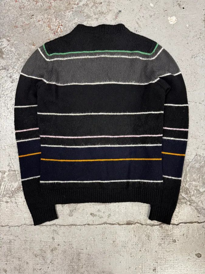 Raf Simons AW2013 Raf Simons Stripped Wool Black Sweater Size US S / EU 44-46 / 1 - 5 Thumbnail