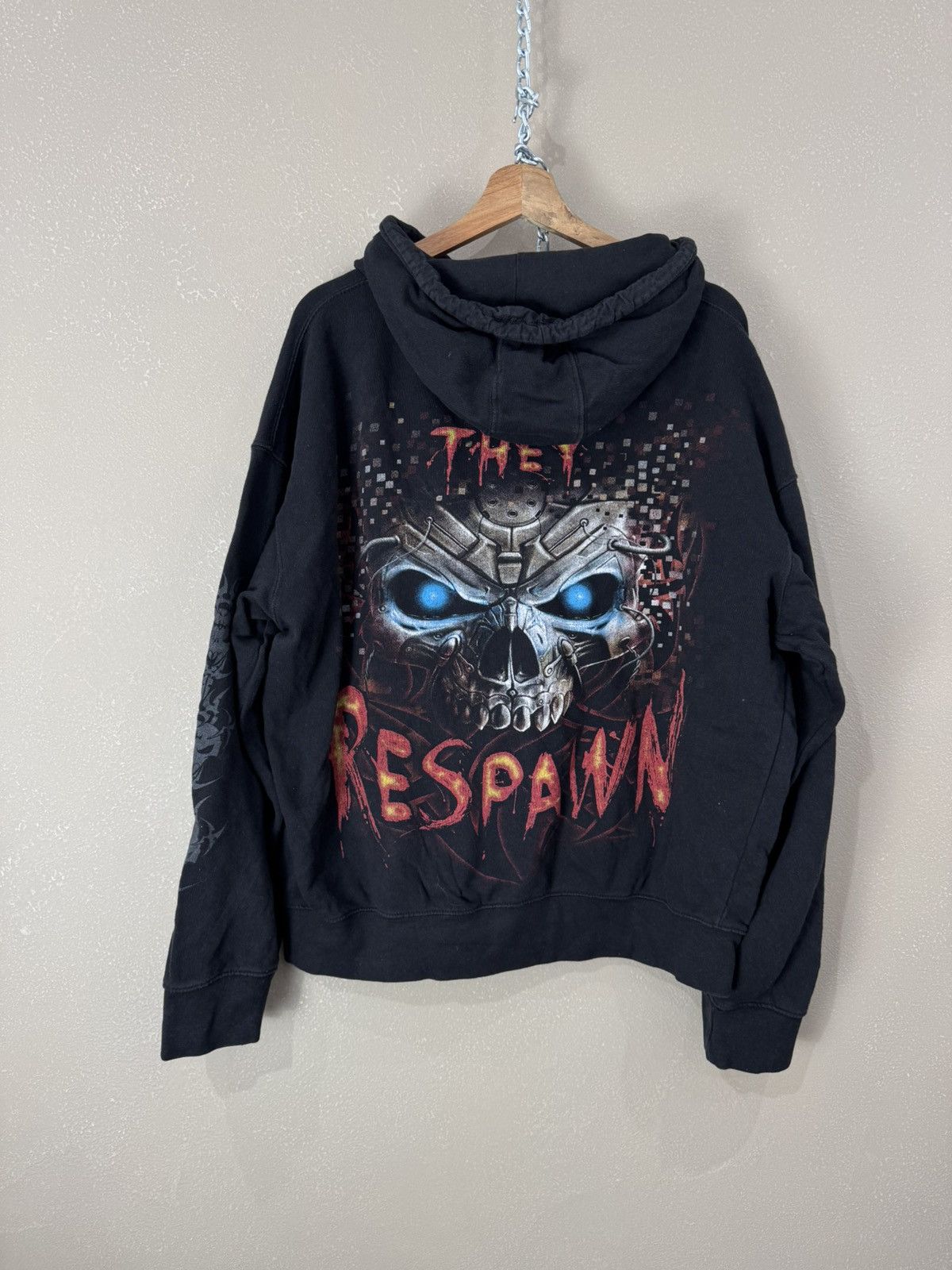 Affliction Vintage Affliction Ed Hardy Style Hoodie Skull Y2K Size US XXL / EU 58 / 5 - 2 Thumbnail