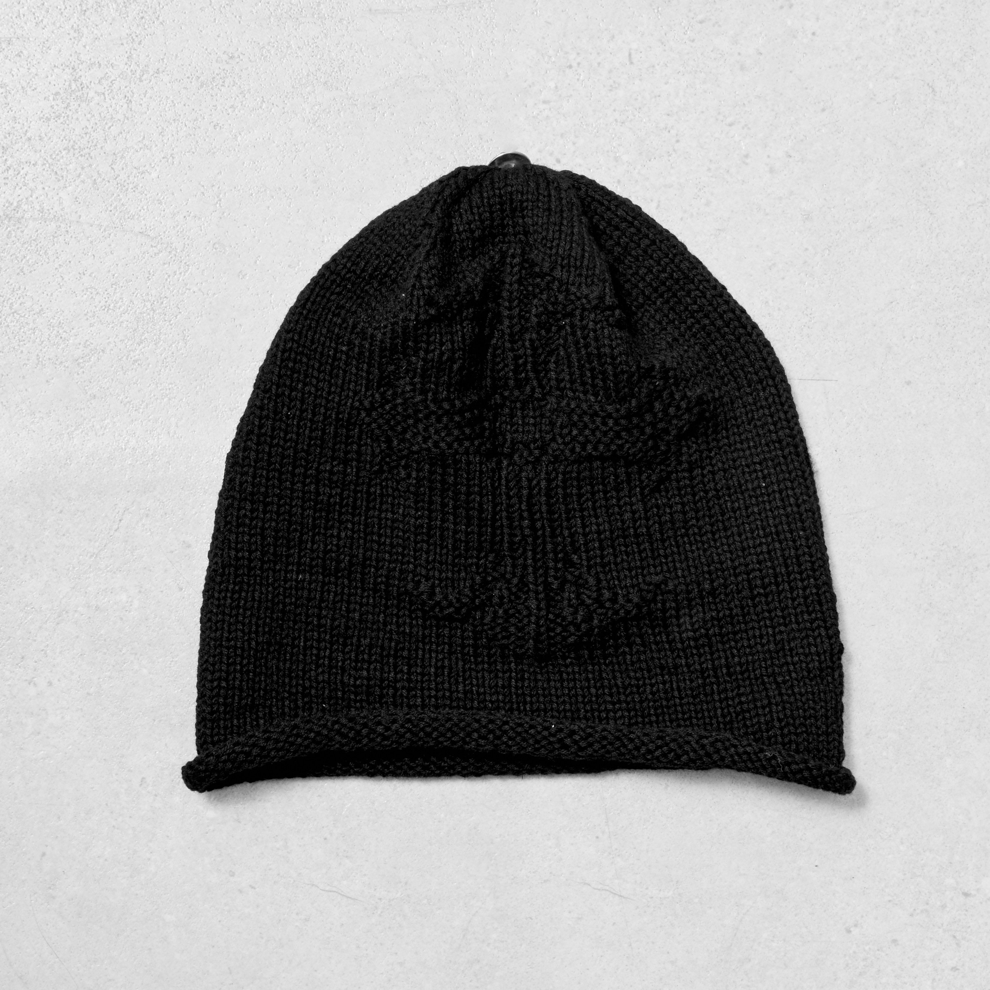Chrome Hearts VINTAGE Chrome Hearts CH Black Beanie Size ONE SIZE - 1 Thumbnail