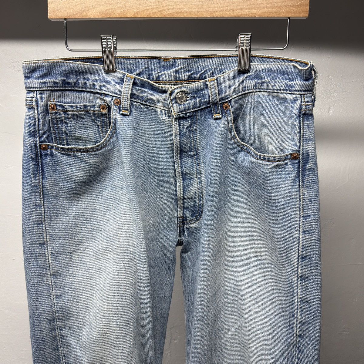 Levi's 90s Levi's 501 Faded Distressed Jeans USA ERD Grunge Chrome Size US 32 / EU 48 - 3 Thumbnail